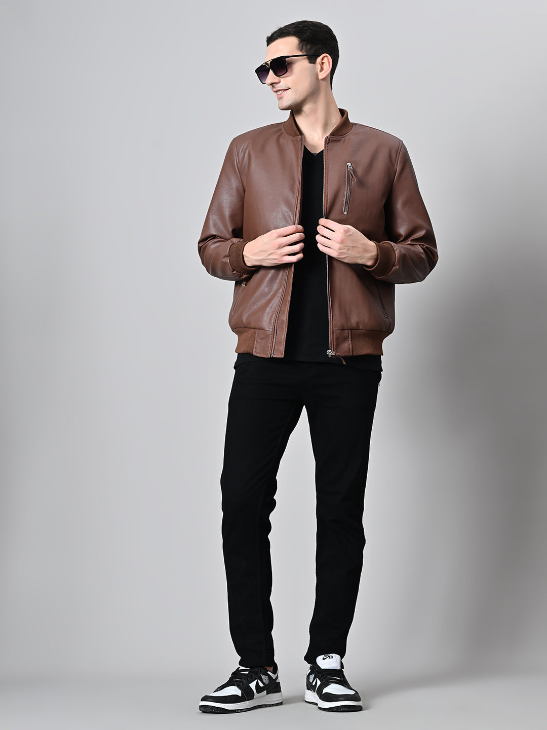 Lightweight Bomber Tan Jacket For Men