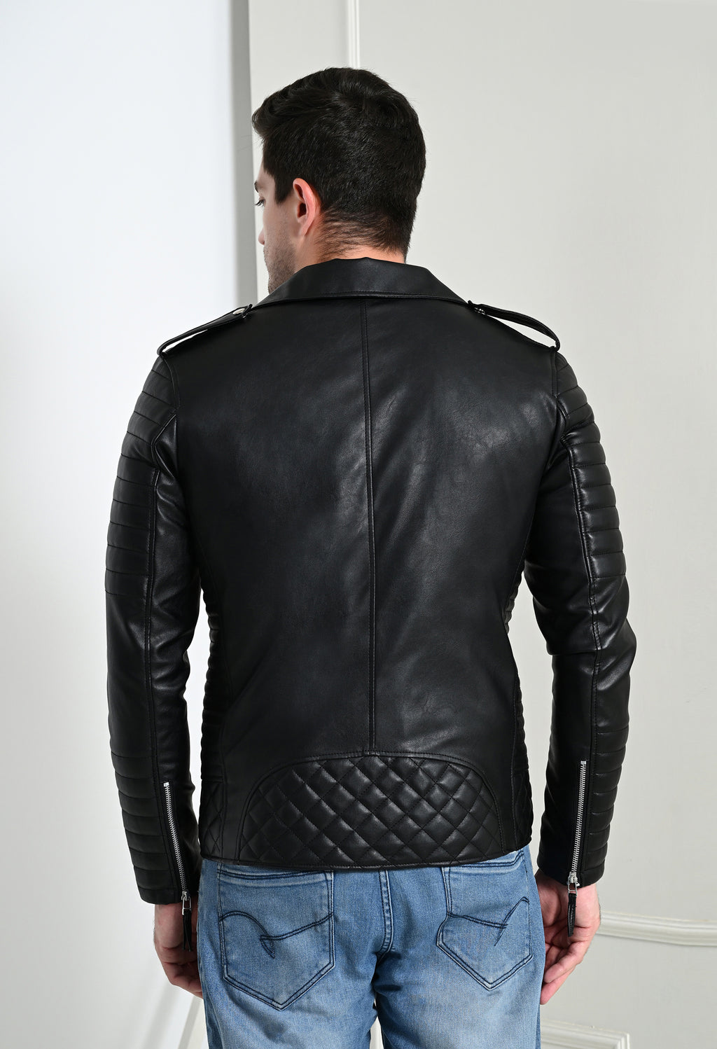 Men Lightweight Biker Jacket