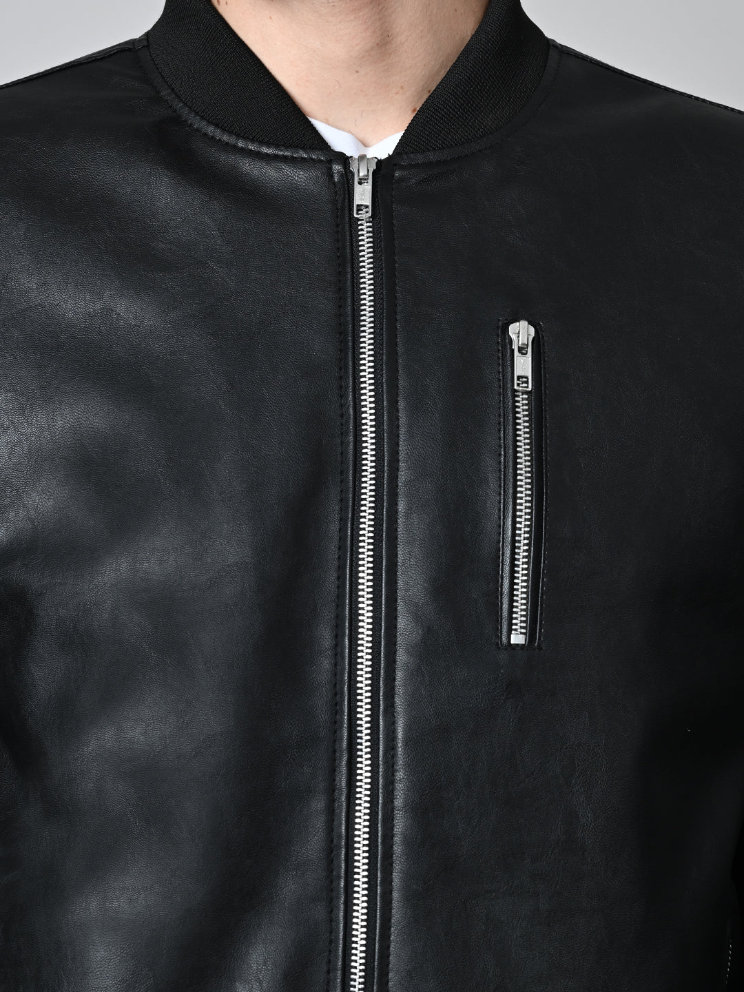 Lightweight Bomber Black Jacket For Men