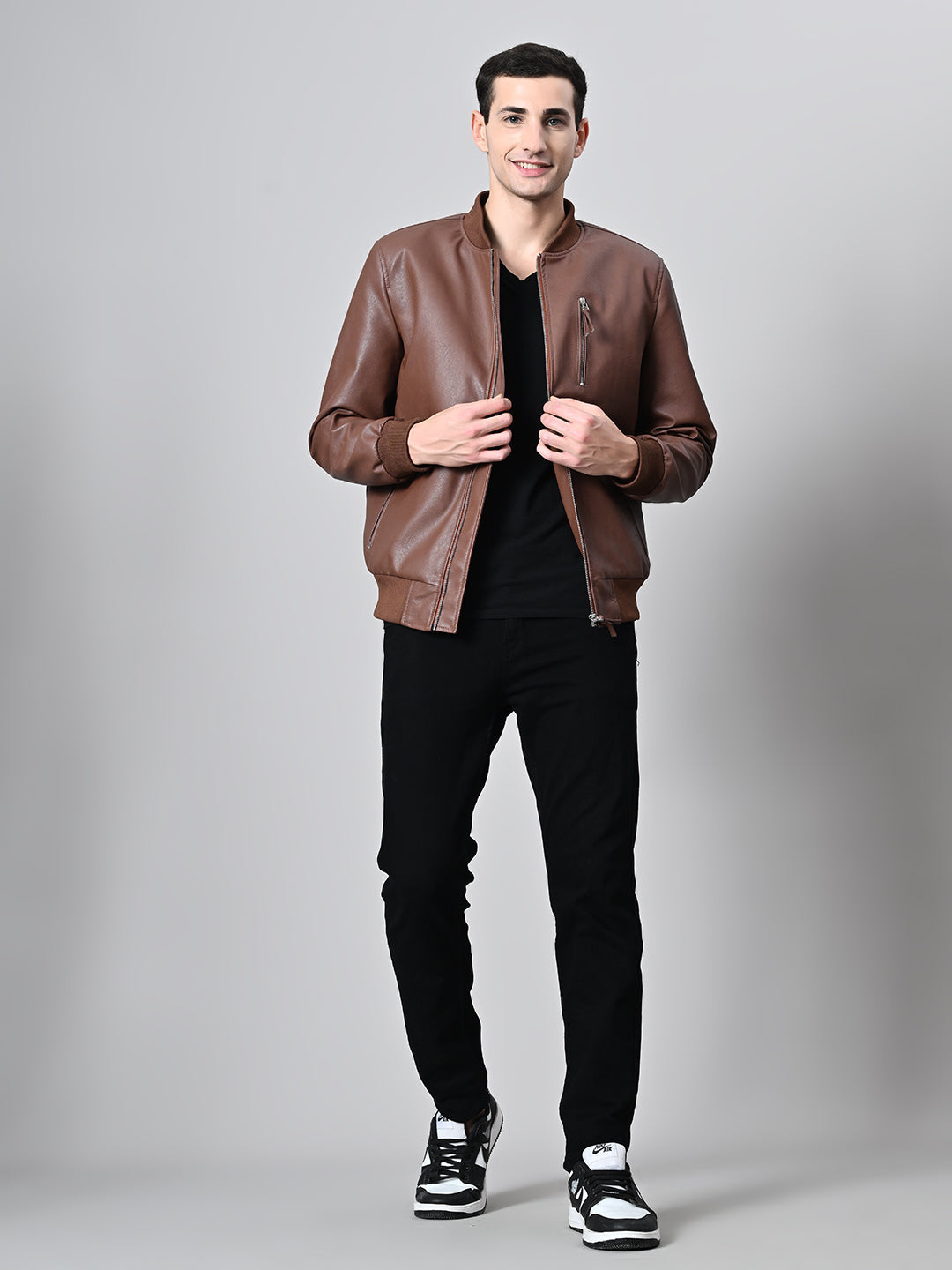 Lightweight Bomber Tan Jacket For Men