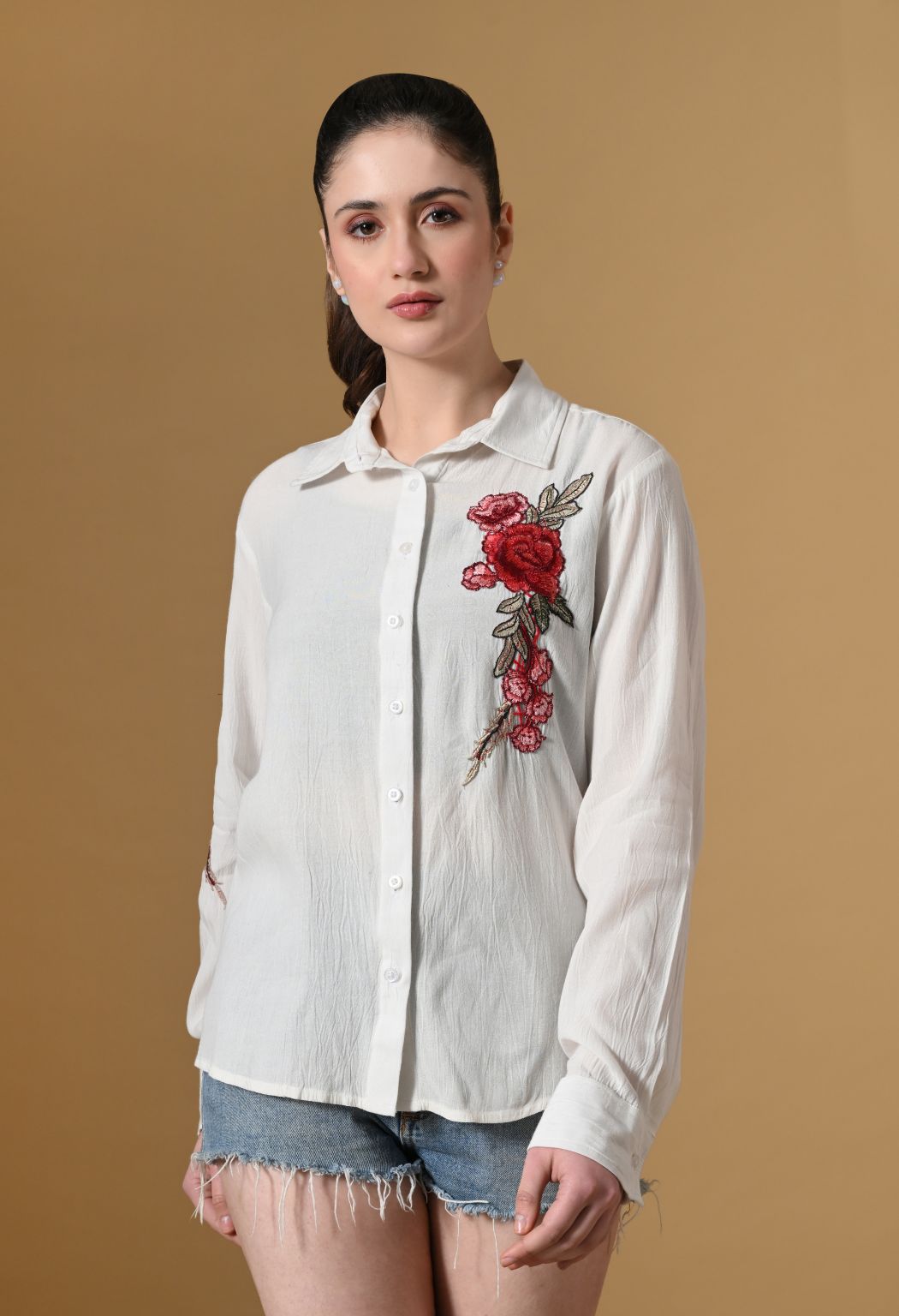 Women Comfort Floral Casual Shirt
