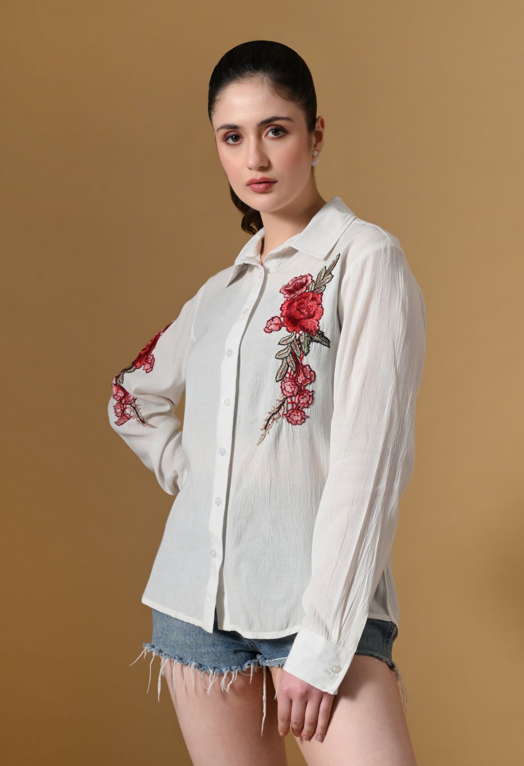 Women Comfort Floral Casual Shirt