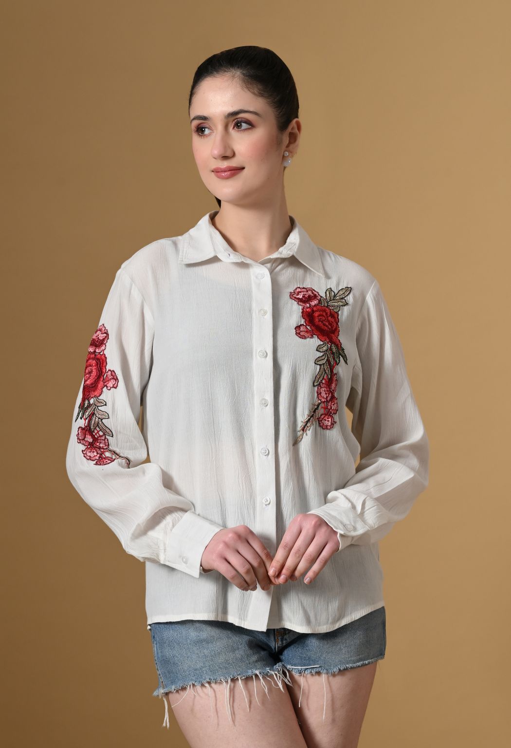 Women Comfort Floral Casual Shirt