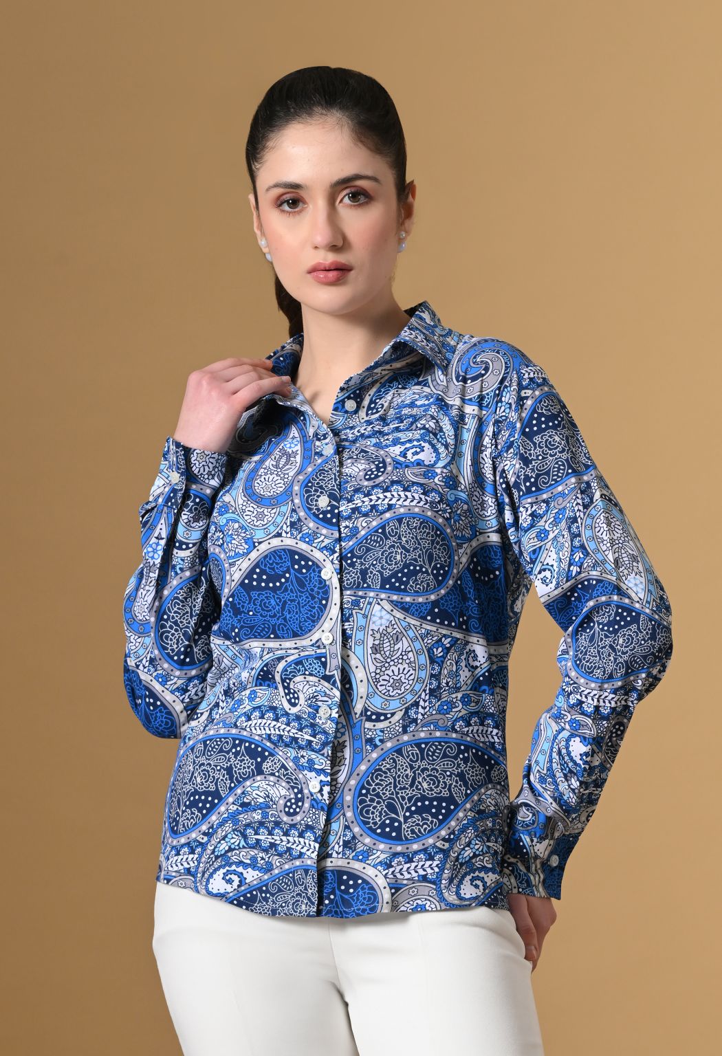 Women Comfort Printed Casual Shirt