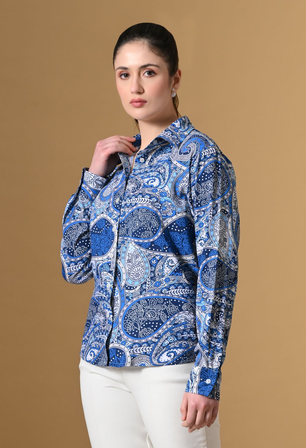 Women Comfort Printed Casual Shirt