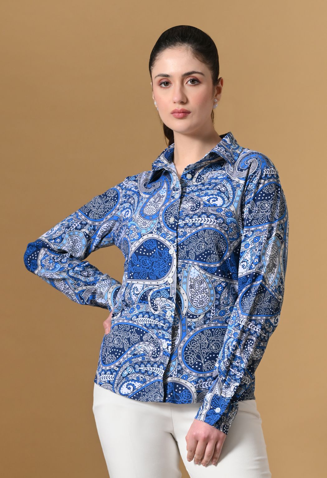 Women Comfort Printed Casual Shirt